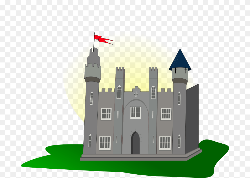 Obi Castle With Flag, Architecture, Building, Fortress Free Png
