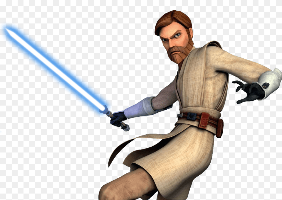 Obi Wan Cut Out By Tiffanyetch A Sketch Obi Wan Kenobi Clone Wars, Adult, Person, Woman, Female Free Png Download