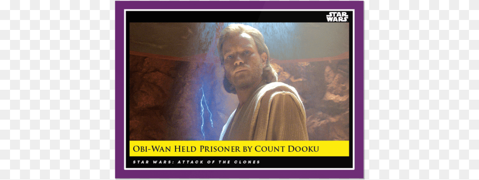 Obi Wan Held Prisoner By Count Dooku Photo Caption, Adult, Male, Man, Person Free Transparent Png