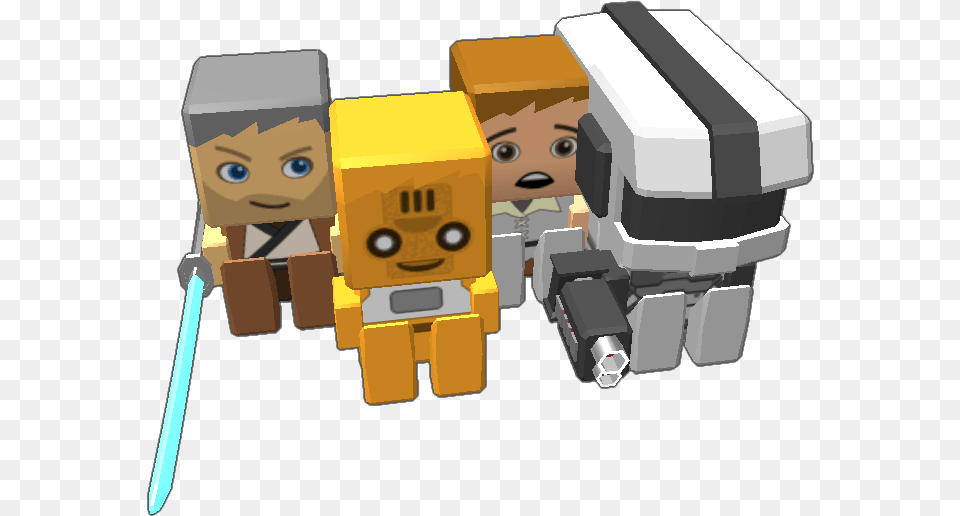 Obi Wan Kenobi Luke Skywalker C3po R2d2 Storm Troopers Cartoon, Bulldozer, Face, Head, Machine Free Transparent Png