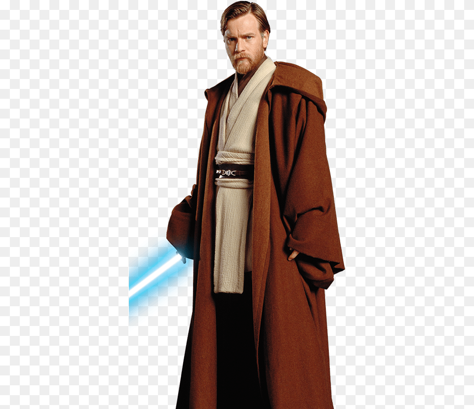 Obi Wan Kenobi Obi Wan Kenobi Revenge Of The Sith Costume, Clothing, Coat, Fashion, Adult Free Png Download