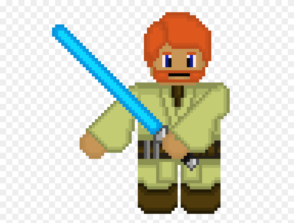Obi Wan Kenobi Pixel Art Maker, People, Person, Baseball, Baseball Bat Png Image