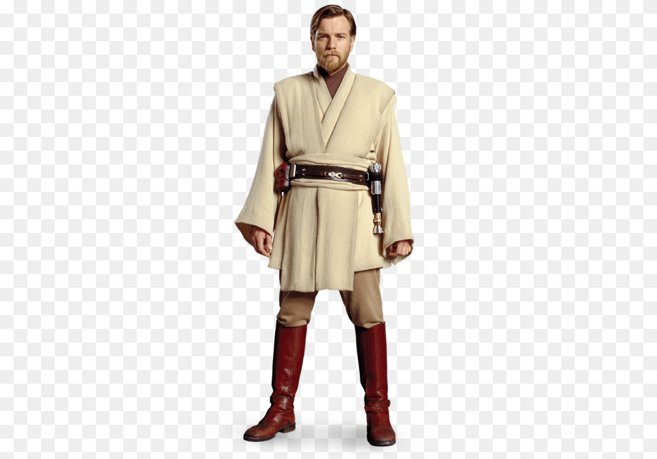 Obi Wan Kenobi Revenge Of The Sith Costume, Adult, Person, Man, Male Free Png Download