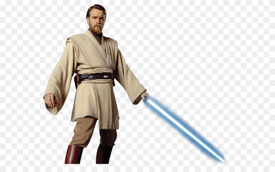 Obi Wan Kenobi Star, Weapon, Sword, Fashion, Person Png Image
