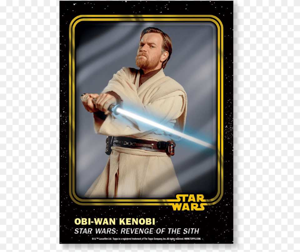 Obi Wan Star Wars A4 Colouring Book, Adult, Person, Man, Male Png Image