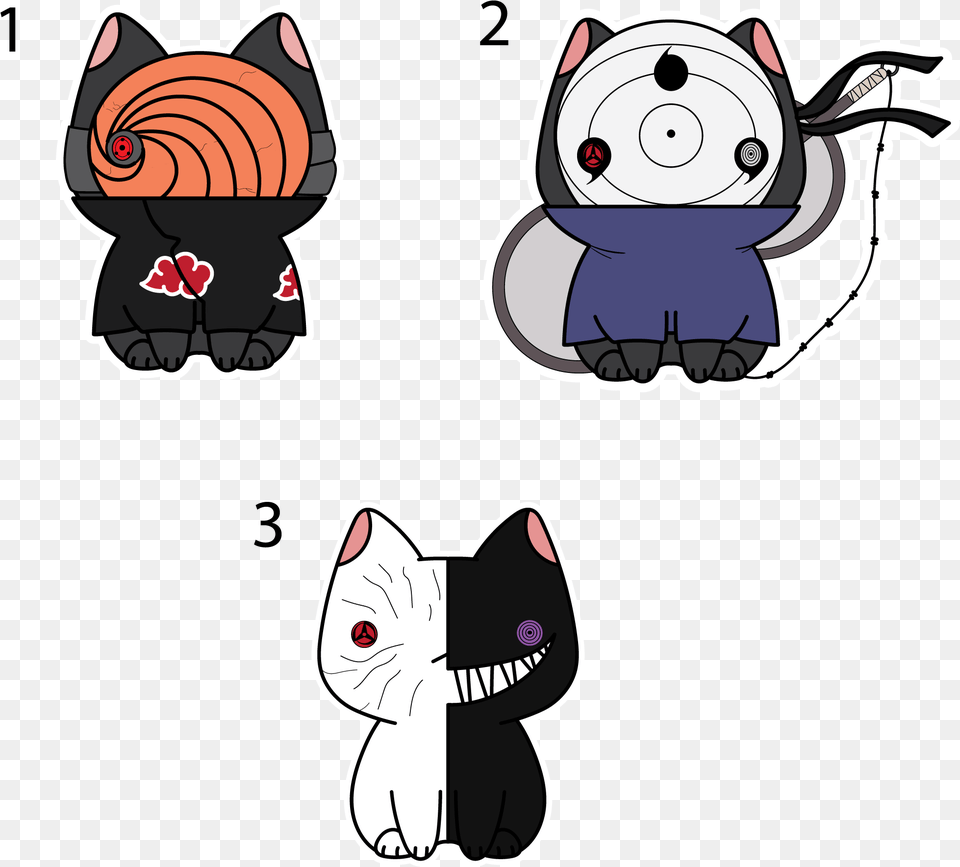 Obito Pack Sold By Fluffiepandie Cartoon, Sticker, Book, Publication, Comics Png Image
