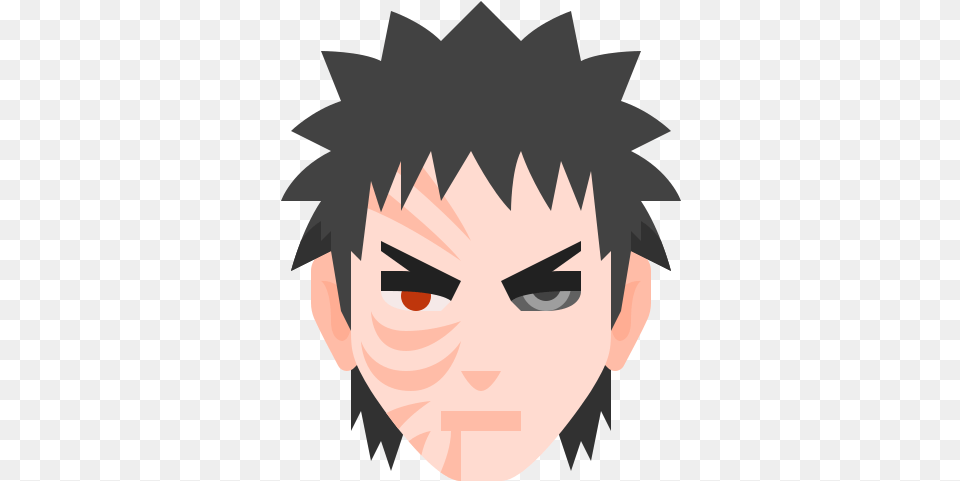 Obito Uchiha Icon Obito Uchiha Hair, Photography, Face, Head, Person Png Image