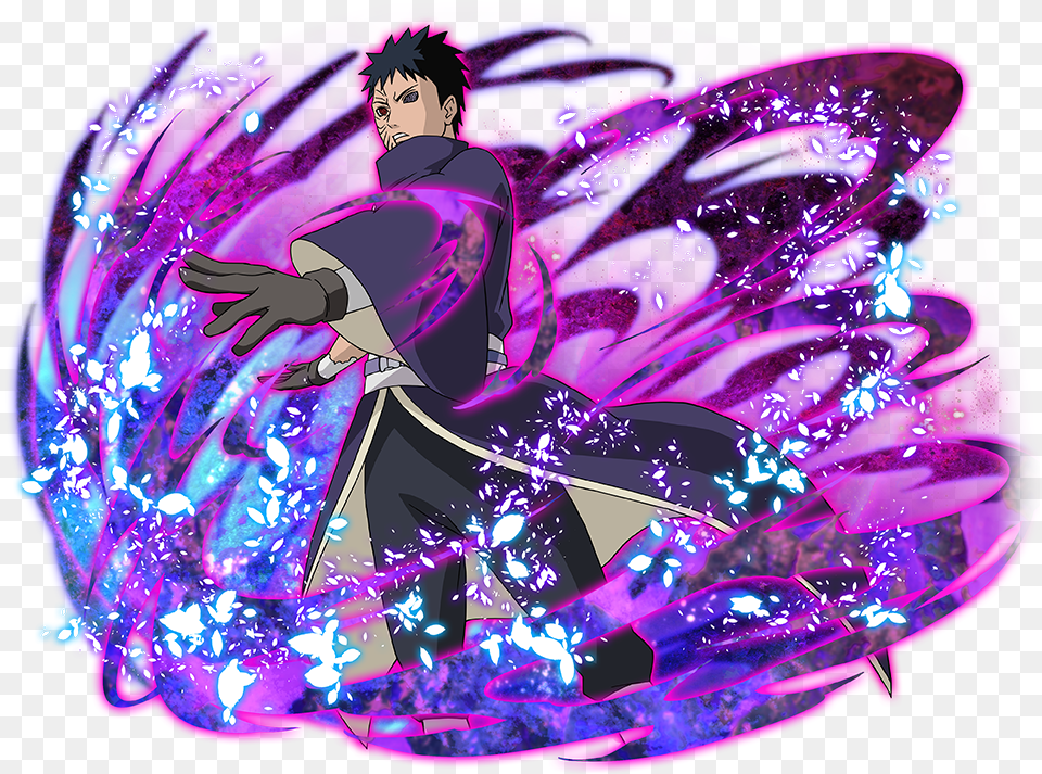 Obito Uchiha Naruto Blazing, Purple, Person, Face, Head Png