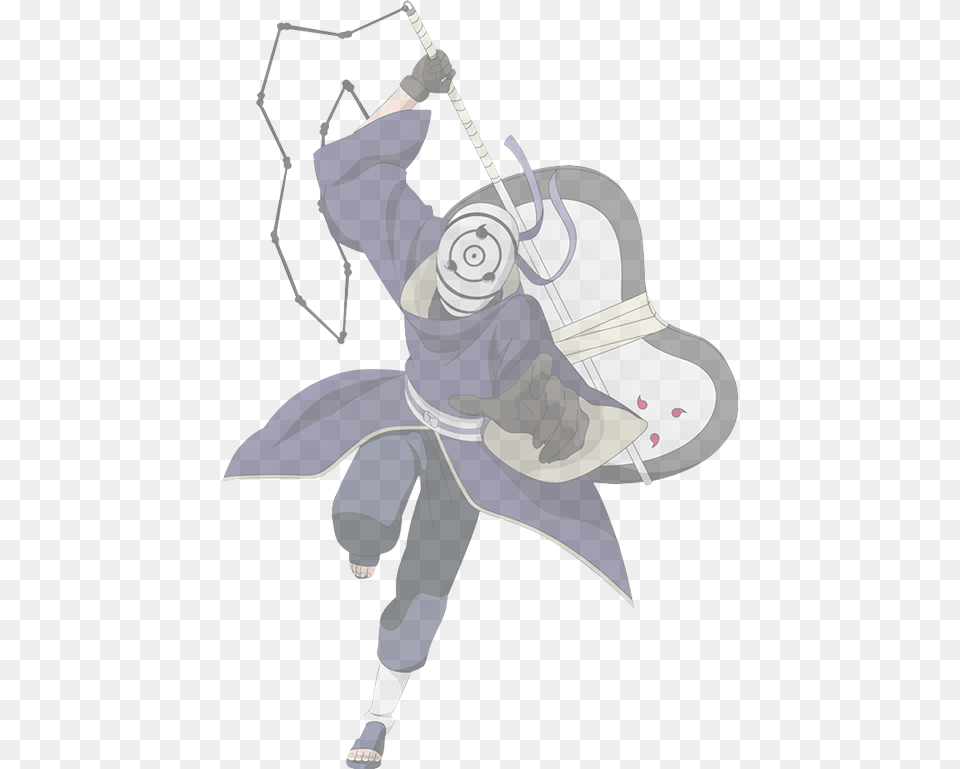 Obito Uchiha With Mask, Sword, Weapon, Person, Book Png
