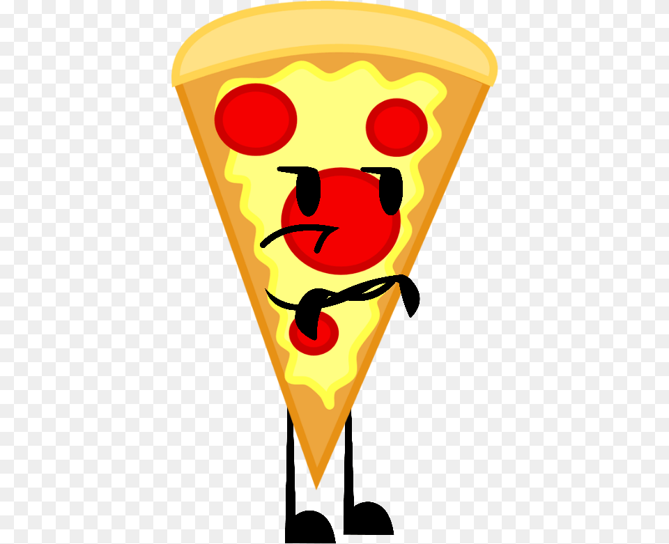 Object Land Pizza Battle For Dream Island, Cone, Food, Ketchup, Face Png Image