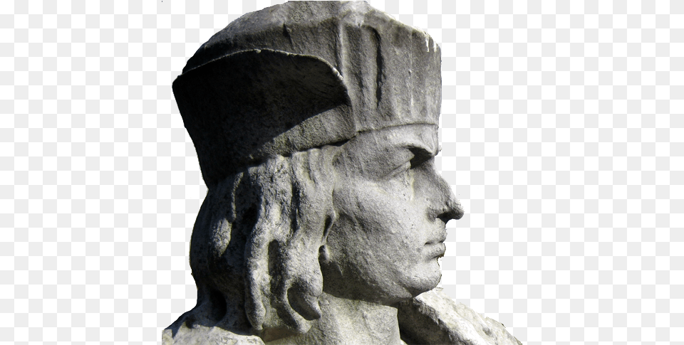 Objectchristopher Columbus Statue Head Columbus Statue New York, Archaeology, Art, Person, Accessories Free Transparent Png