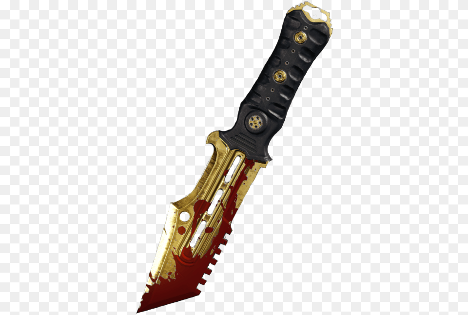 Objectgold Knife With Blood On Blade Bowie Knife Black Ops, Dagger, Weapon Png