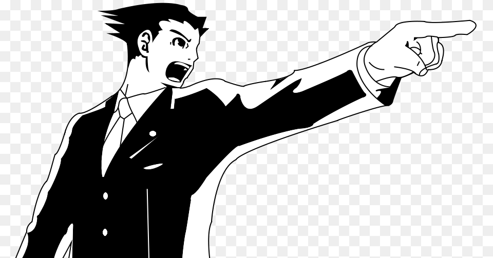 Objection Black And White, Stencil, Person, Face, Head Free Png Download
