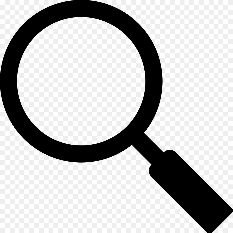 Objects Magnifying Glass Icon Transparent, Gray Png Image