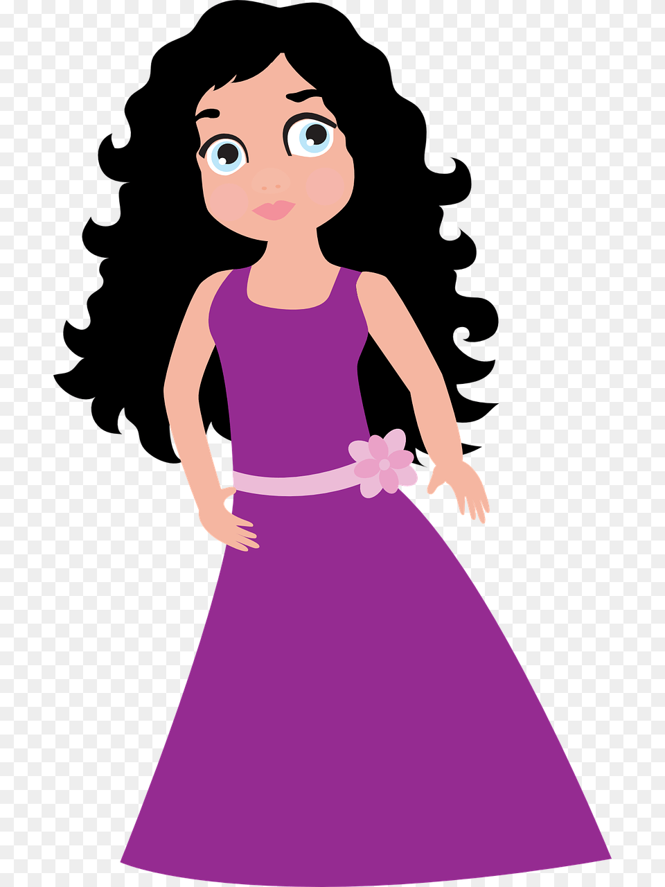 Objects That Starts With Letter Q, Purple, Clothing, Dress, Evening Dress Free Transparent Png