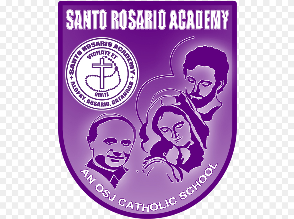 Oblates Of Saint Joseph Logo, Purple, Face, Head, Person Png Image
