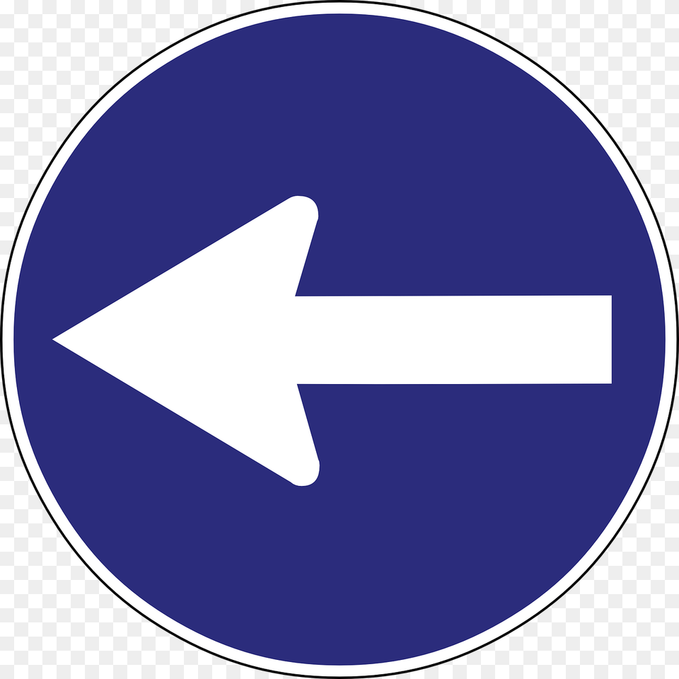 Obligation Traffic Signs, Sign, Symbol, Road Sign, Disk Free Png Download