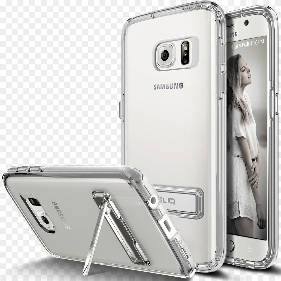 Obliq Galaxy S7 Case Naked Shieldclear Metal Kickstand Obliq Naked Shield Series Samsung Galaxy S7 Case, Electronics, Mobile Phone, Phone, Female Png Image