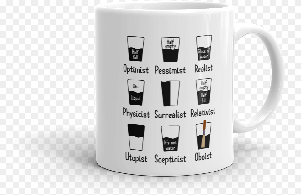 Oboist Perception Glasses Music Mug Bassoon T Shirt, Cup, Beverage, Coffee, Coffee Cup Png Image