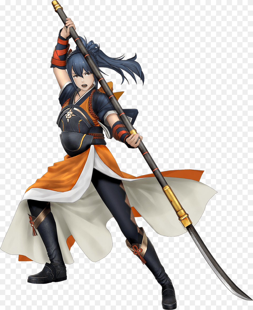 Oboro, Weapon, Sword, Adult, Person Png