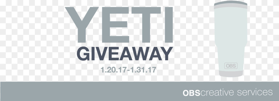 Obs Yeti Giveaway Facebook Header144x 8 Ocqueteau, Light, Bottle, Shaker Png