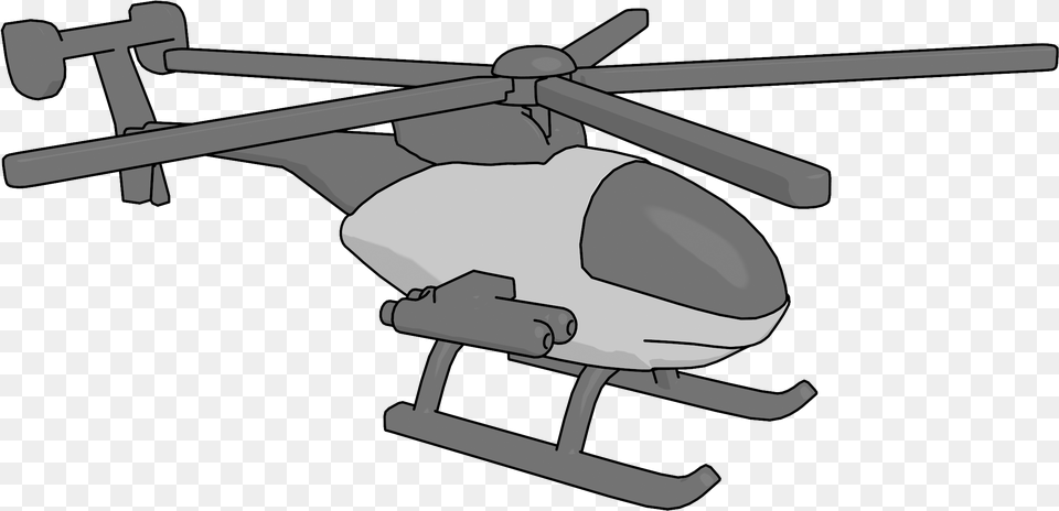 Observation Scout Helicopter W Rocket V1 Clipart Helicopter Rotor, Aircraft, Transportation, Vehicle, Airplane Free Transparent Png