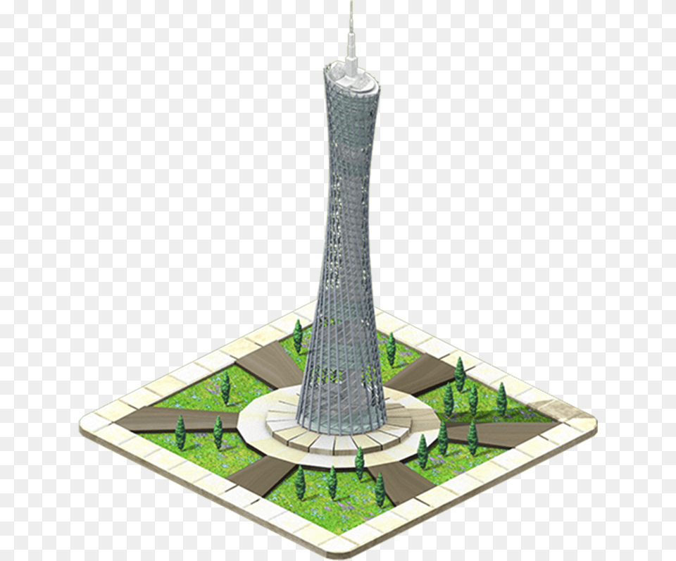 Observation Tower, City, Grass, Plant, Tree Free Transparent Png