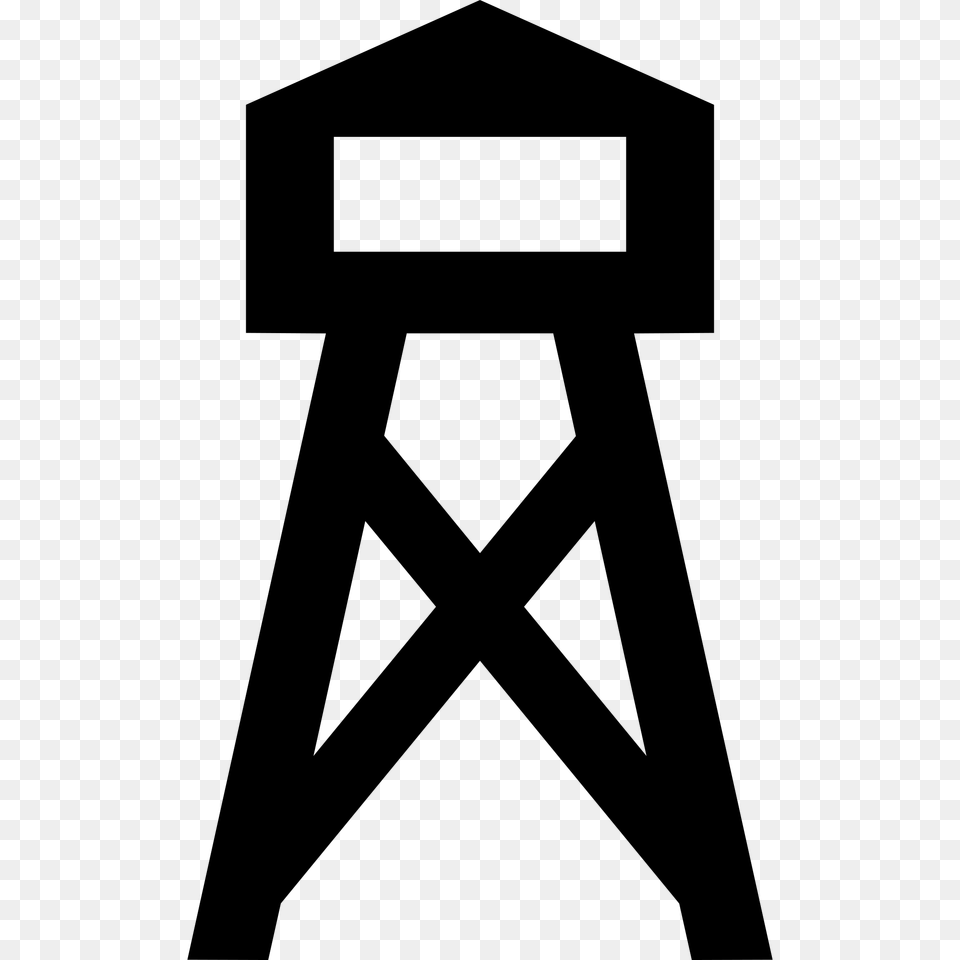 Observation Tower A Black, Gray Png