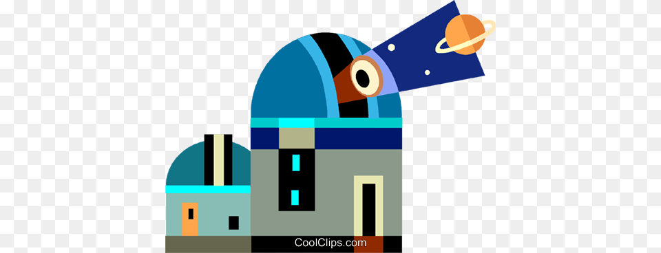 Observatories Royalty Vector Clip Art Illustration, Architecture, Building, Planetarium, Observatory Free Png Download
