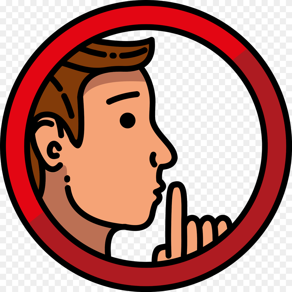 Observe Silence Clipart, Photography, Face, Head, Person Free Transparent Png