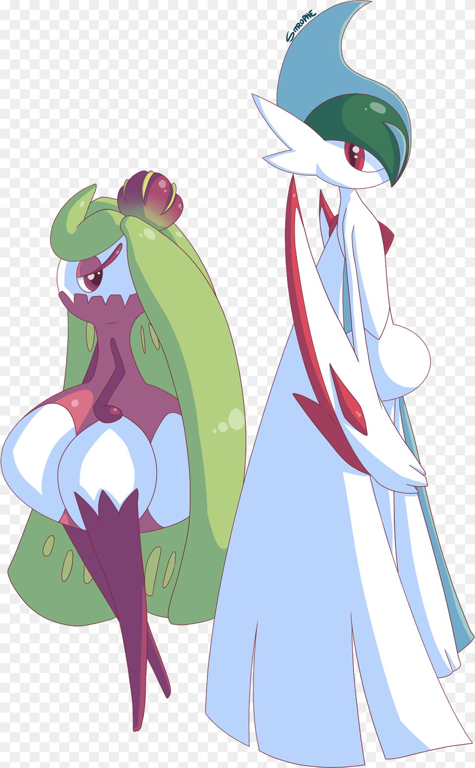 Oc Artgallade Amp Tsareena Pokemon Gallade, Book, Comics, Publication, Adult Png Image