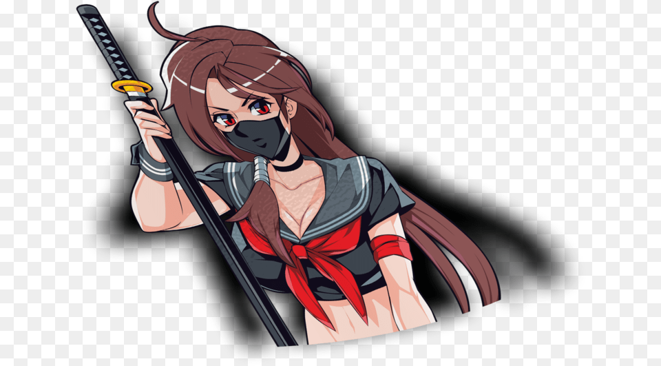 Oc Asuka Peeker Sticker Fictional Character, Publication, Book, Comics, Adult Png Image