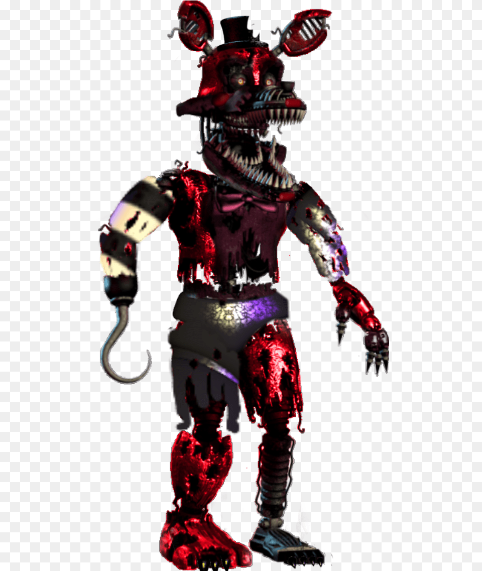 Oc Nightmare Foxy Mangel Fnaf Freetoedit, Robot, Adult, Female, Person Free Png