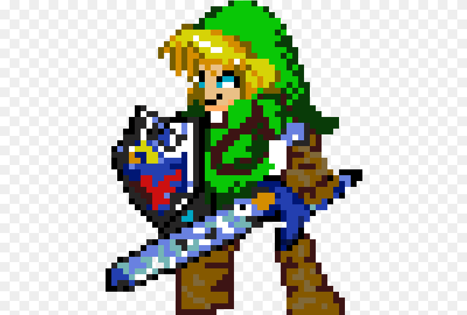 Ocarina Of Time Link Pixel Art, Qr Code Png Image