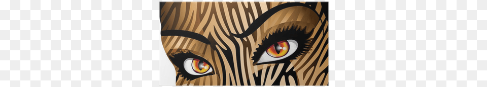 Occhi Donna Tigre Tiger Woman39s Eyes Vector Poster Bengal Tiger, Art, Modern Art, Painting, Graphics Free Png Download