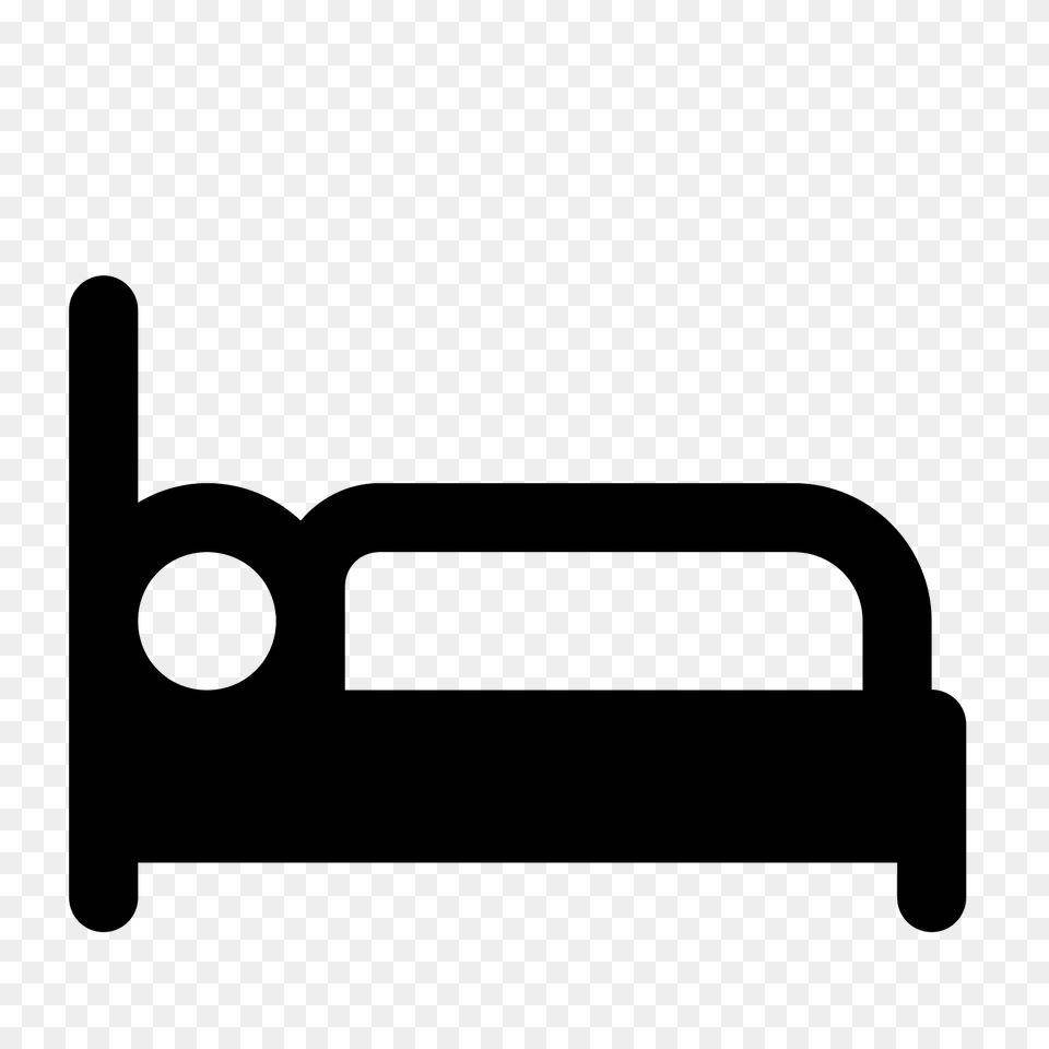 Occupied Bed Icon, Gray Free Png