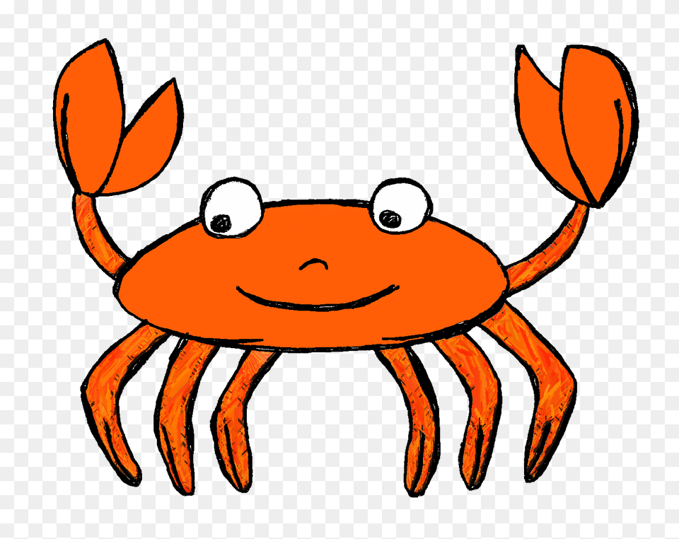 Ocean Animals Clip Art Image, Food, Seafood, Animal, Crab Free Png Download