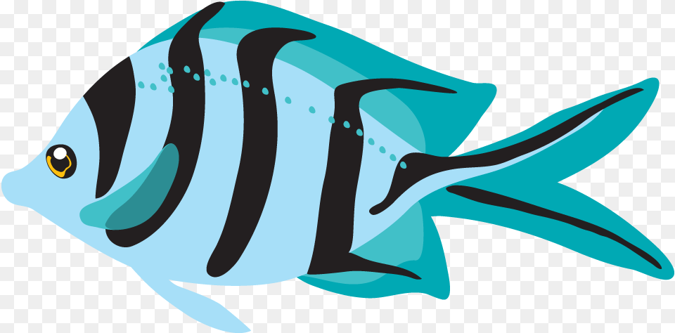 Ocean Animals Clipart Black And White Fish, Angelfish, Animal, Sea Life, Shark Free Transparent Png