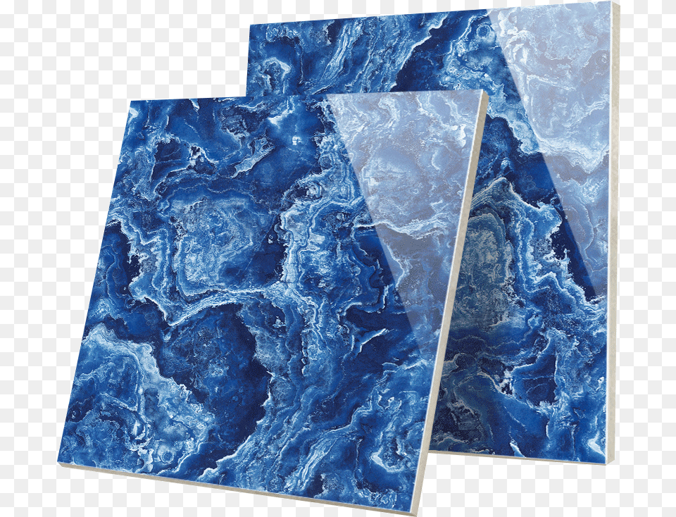 Ocean Blue Marble Tiles, Slate Png