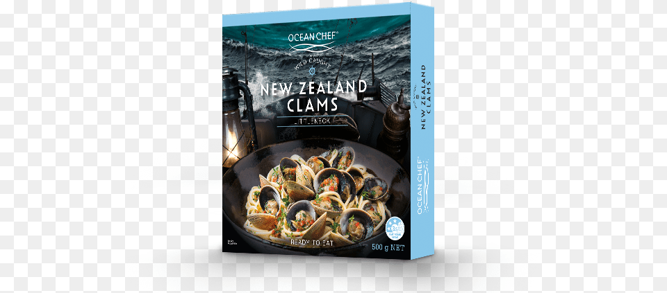 Ocean Chef New Zealand Littleneck Clams Ocean Chef Clams, Advertisement, Animal, Clam, Food Free Png