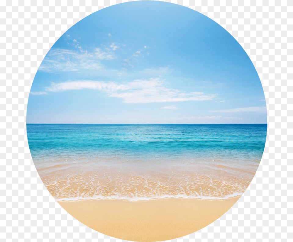 Ocean Clipart Transparent Background Sea In A Circle, Photography, Beach, Water, Shoreline Free Png