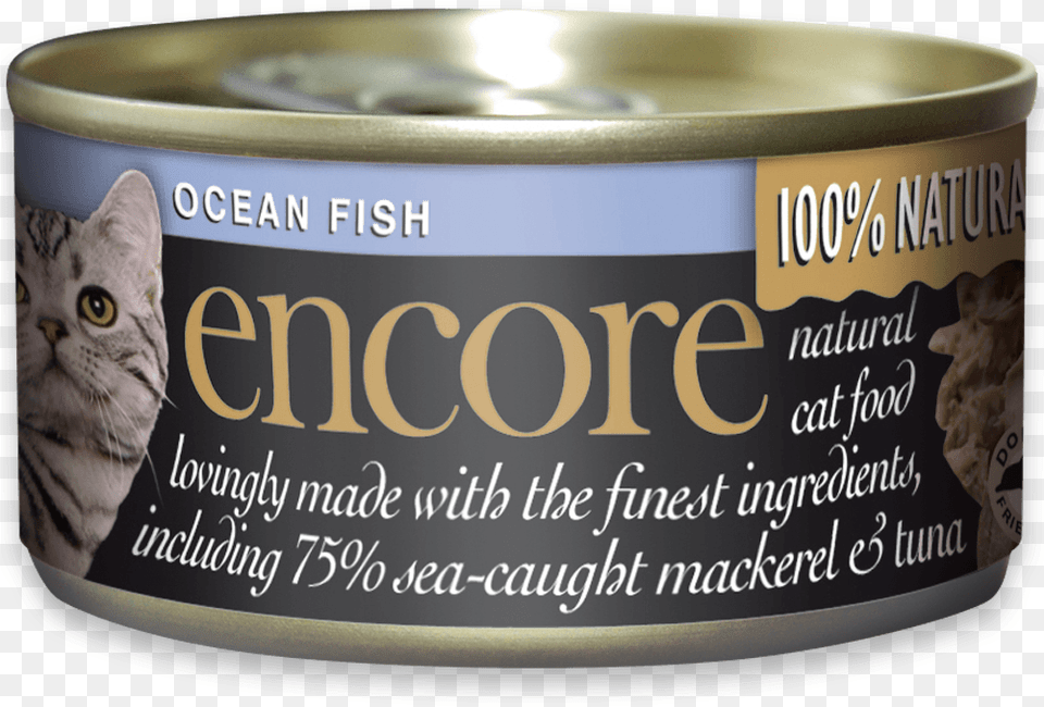 Ocean Fish Encore Tuna Prawn Tinned Cat Food, Aluminium, Can, Canned Goods, Tin Png Image