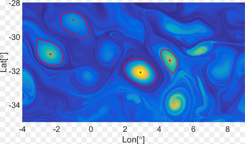 Ocean Lavd Vortex Bnd T0 Lagrangian Coherent Structures Mit, Accessories, Disk Free Transparent Png