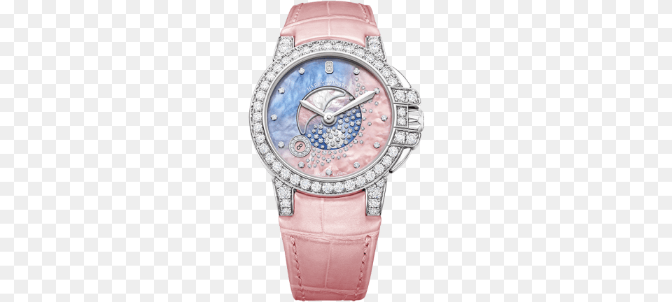 Ocean Moon Phase 36mm Harry Winston White Watch, Arm, Body Part, Person, Wristwatch Free Png