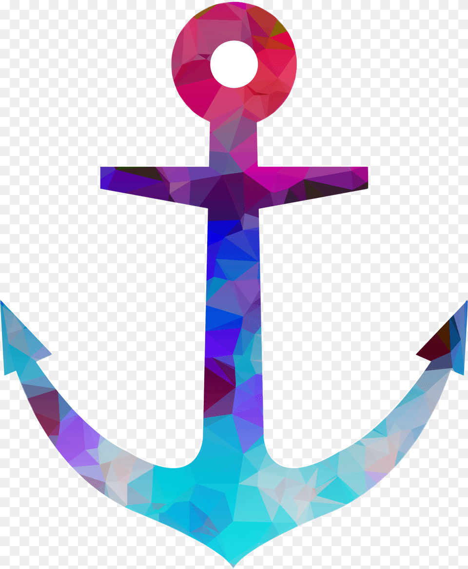 Ocean Pirate Anchor Mermaid Pretty Blue Purple Red Sea, Electronics, Hardware, Hook, Cross Free Transparent Png