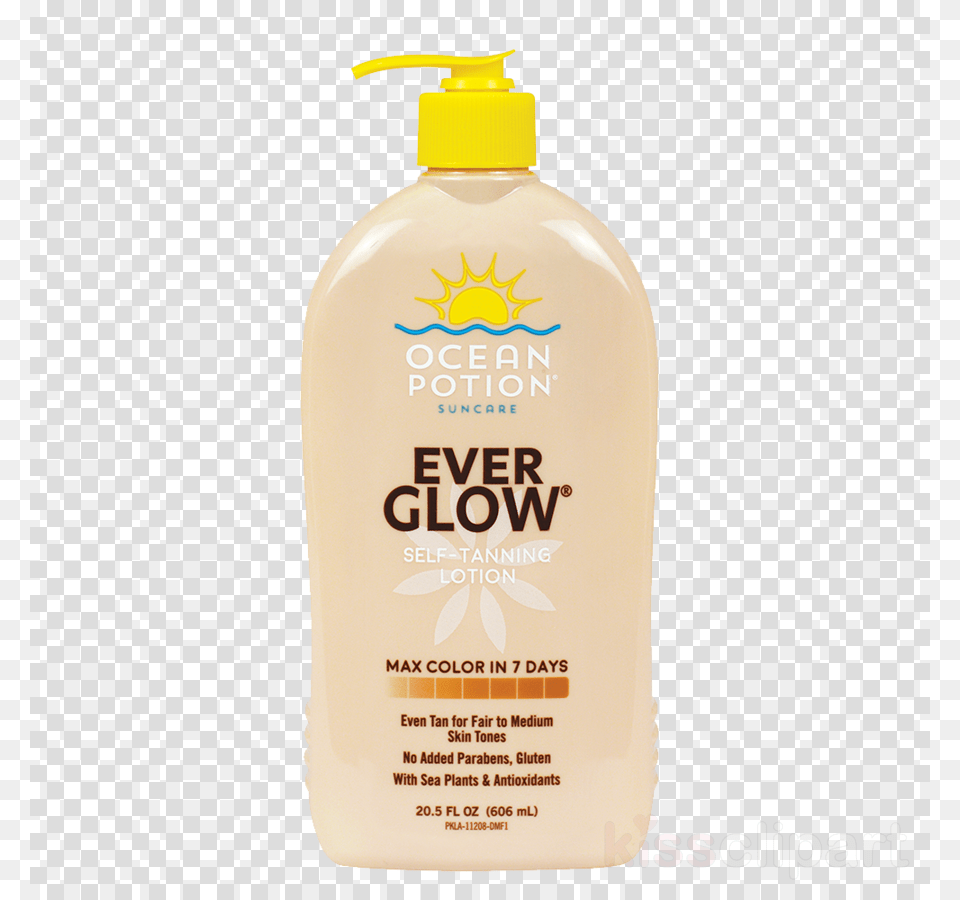 Ocean Potion Everglow Daily Moisturizing Lotion Clipart, Bottle, Cosmetics, Perfume, Sunscreen Png Image