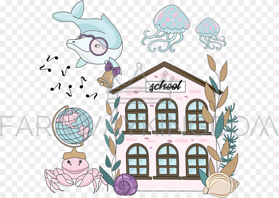 Ocean School Clip Art, Book, Comics, Publication, Person Png Image