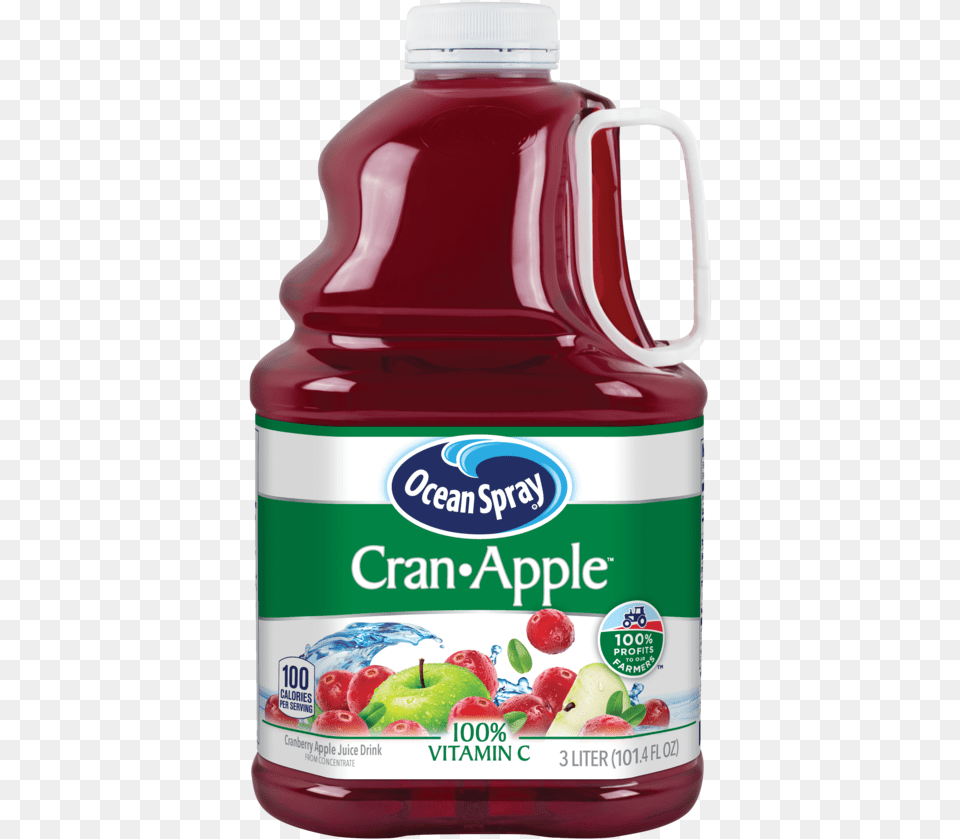 Ocean Spray Cranberry Apple Juice Drink 1014 Fl Oz Ocean Spray Diet Cranberry Juice, Food, Ketchup, Beverage, Berry Png