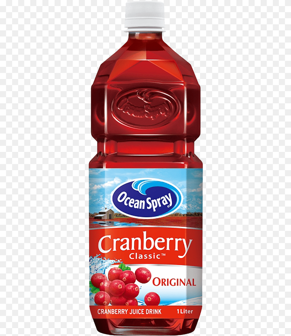 Ocean Spray Cranberry Classic Barcode, Beverage, Juice, Food, Ketchup Png