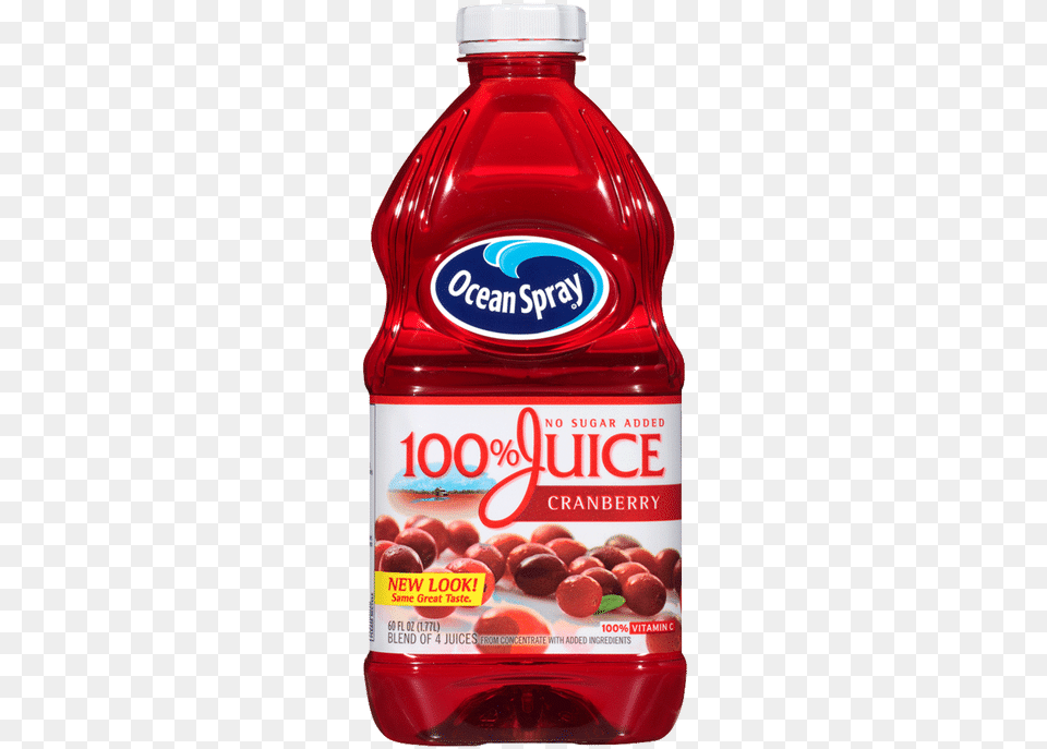 Ocean Spray Cranberry Juice Cranberry Juice No Sugar Added, Food, Ketchup, Beverage Free Transparent Png